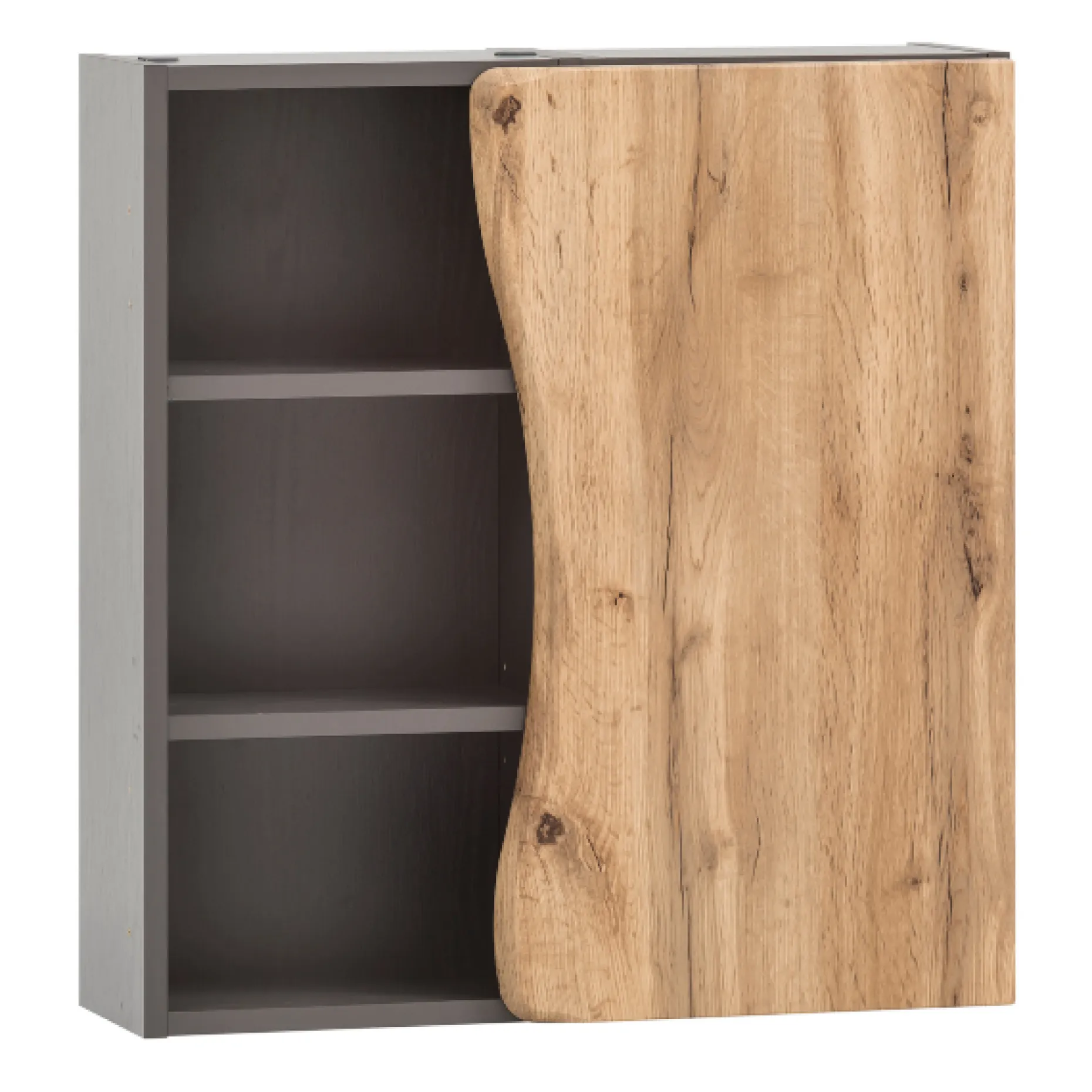 Hängeschrank Karan 60cm 1 Tür - Eiche/anthrazit