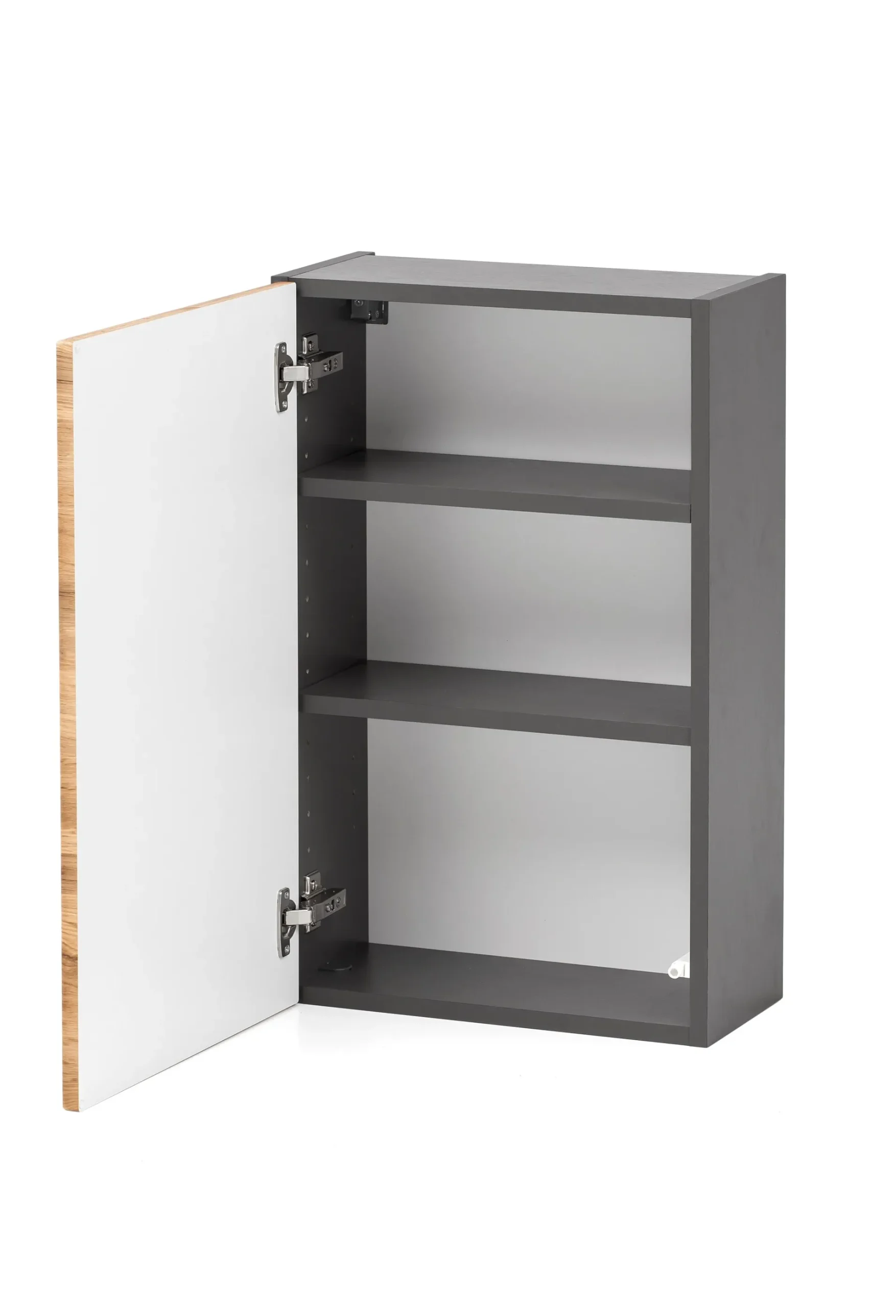 Hängeschrank Kornel/Luna 40cm 1 Tür - graphitgrau/eiche