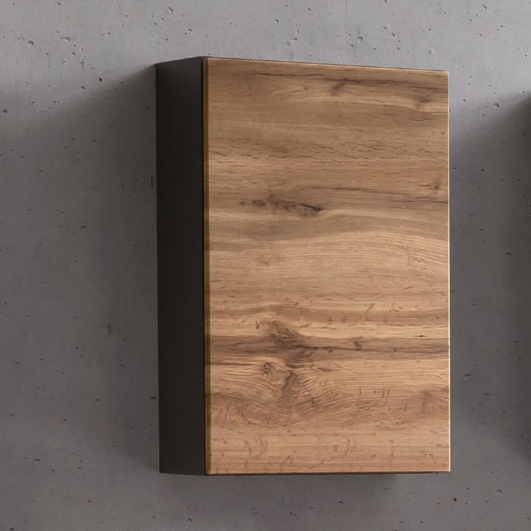Hängeschrank Kornel/Luna 40cm 1 Tür - graphitgrau/eiche