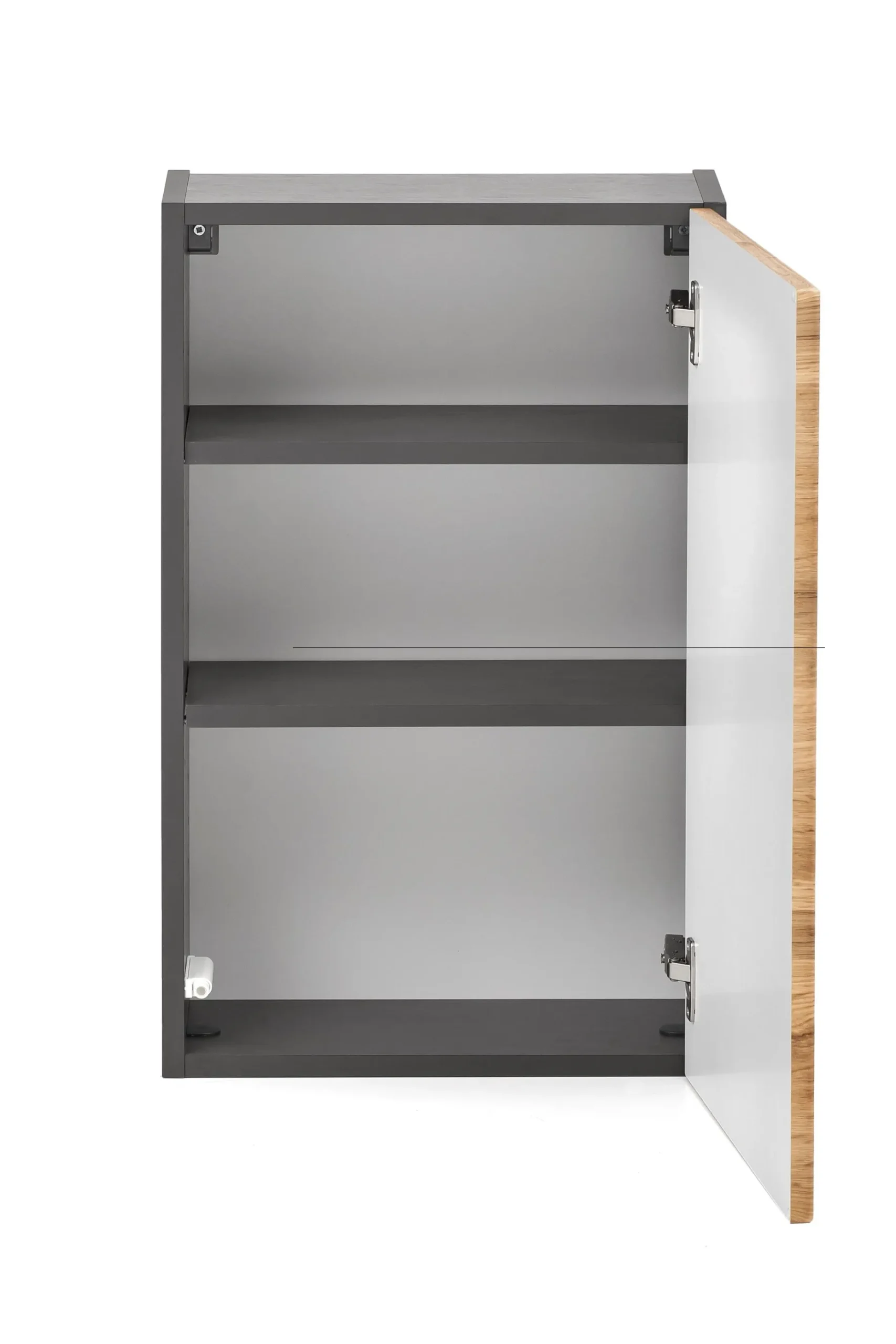 Hängeschrank Kornel/Luna 40cm 1 Tür - graphitgrau/eiche