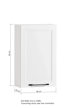 Hängeschrank Meran | 40 x 20 x 64 cm | Grau
