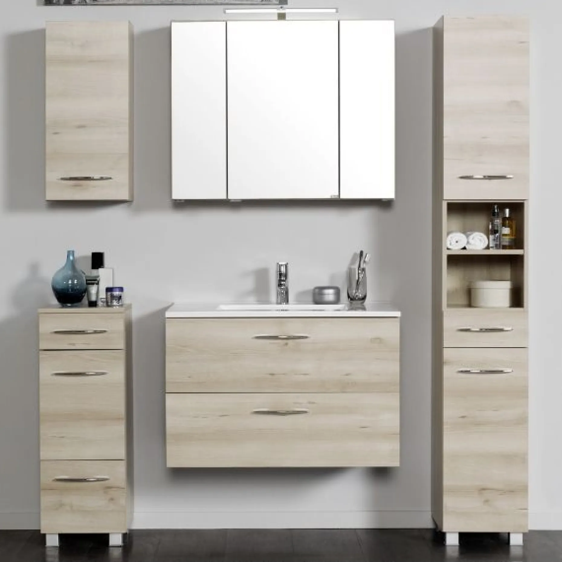 Hängeschrank Portofino | 30 x 20 x 64 cm | Beech Oak Design