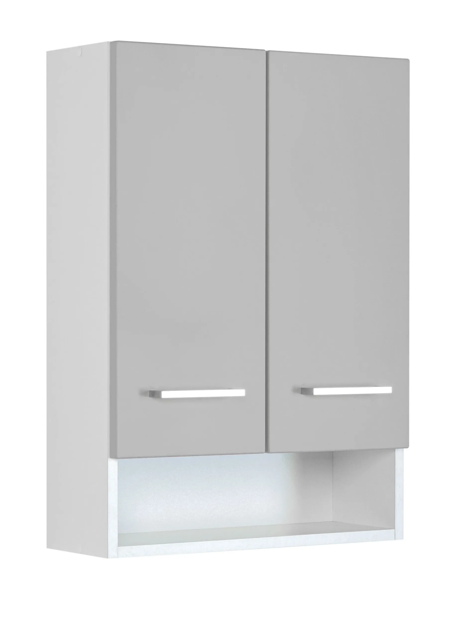 Hängeschrank Ricca 50cm 2 Türen - weiß/hellgrau