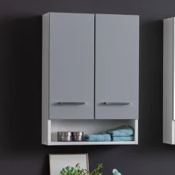 Hängeschrank Ricca 50cm 2 Türen - weiß/hellgrau