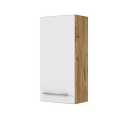 Hängeschrank Sefa 30cm 1 Tür - Eiche/Weiß