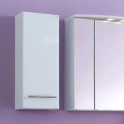 Hängeschrank Small 25cm 1 Tür - Hochglanz weiß