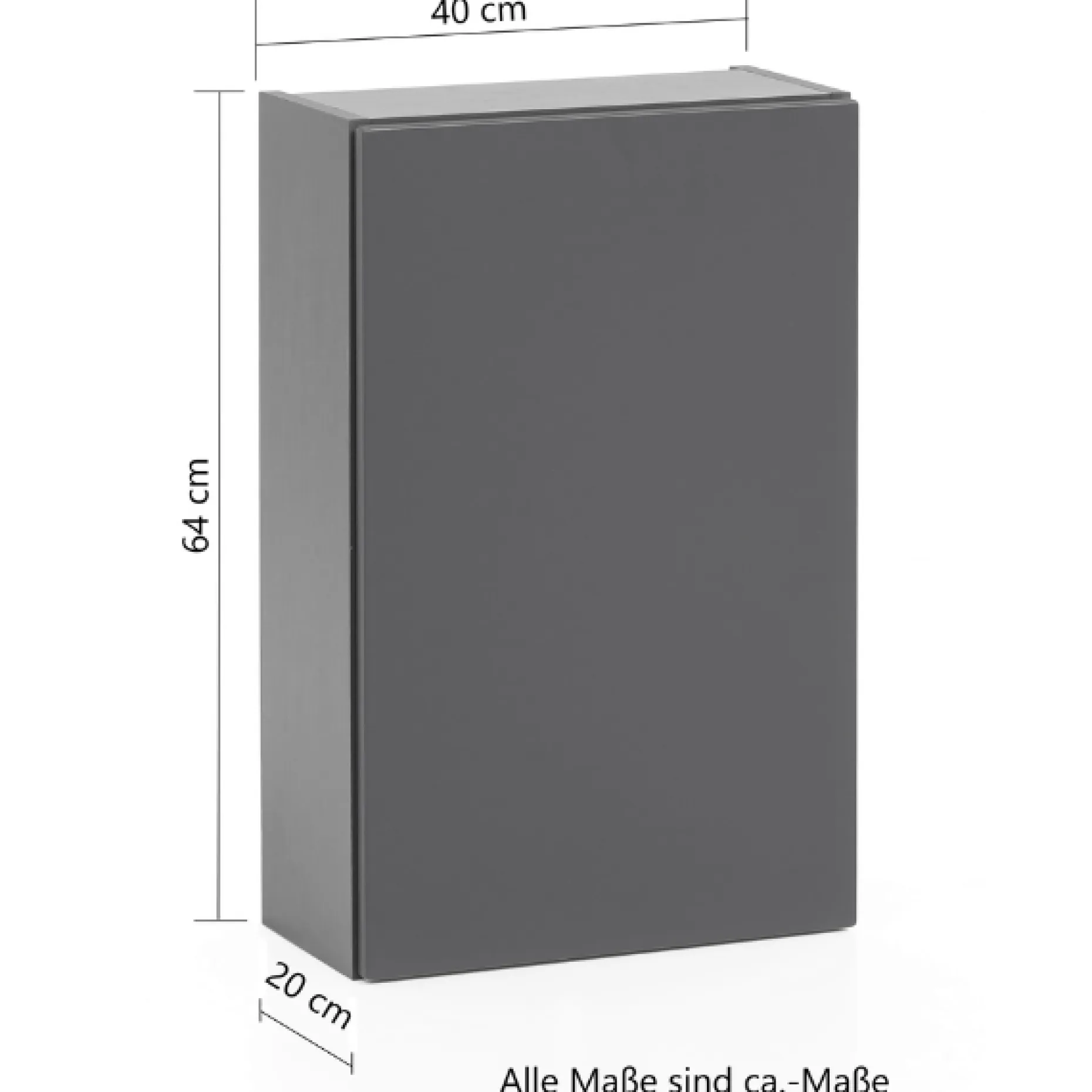 Hängeschrank Vikas 40cm 1 Tür - Eiche