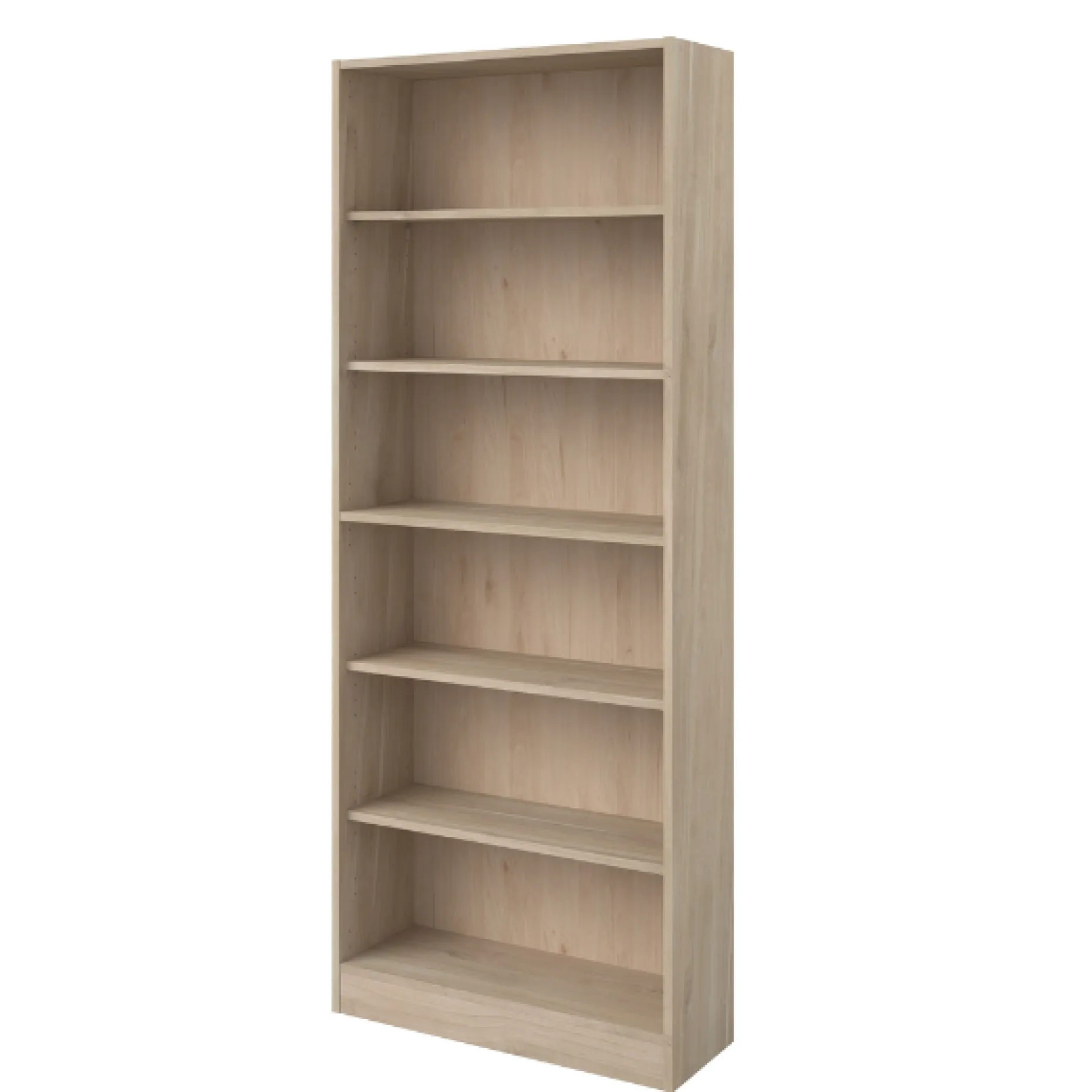Hobby-Bücherregal 198 cm - 5 Fachböden - Eiche