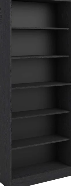 Hobby-Bücherregal 198 cm-5 Fachböden-schwarz