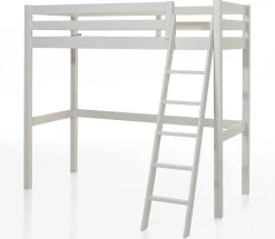 Hochbett Claire 90 x 200cm mit Schreibtisch - weiß