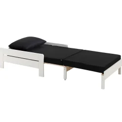 Hochbett Claire 140x200 mit Schlafsofa und Kommode - weiß
