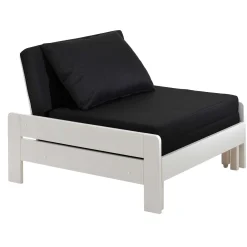 Hochbett Claire 140x200 mit Sitzbett - weiß