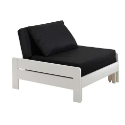Hochbett Claire 90x200 mit Sitzbett - weiß
