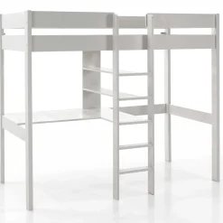 Hochbett Lena mit Schreibtisch - weiß