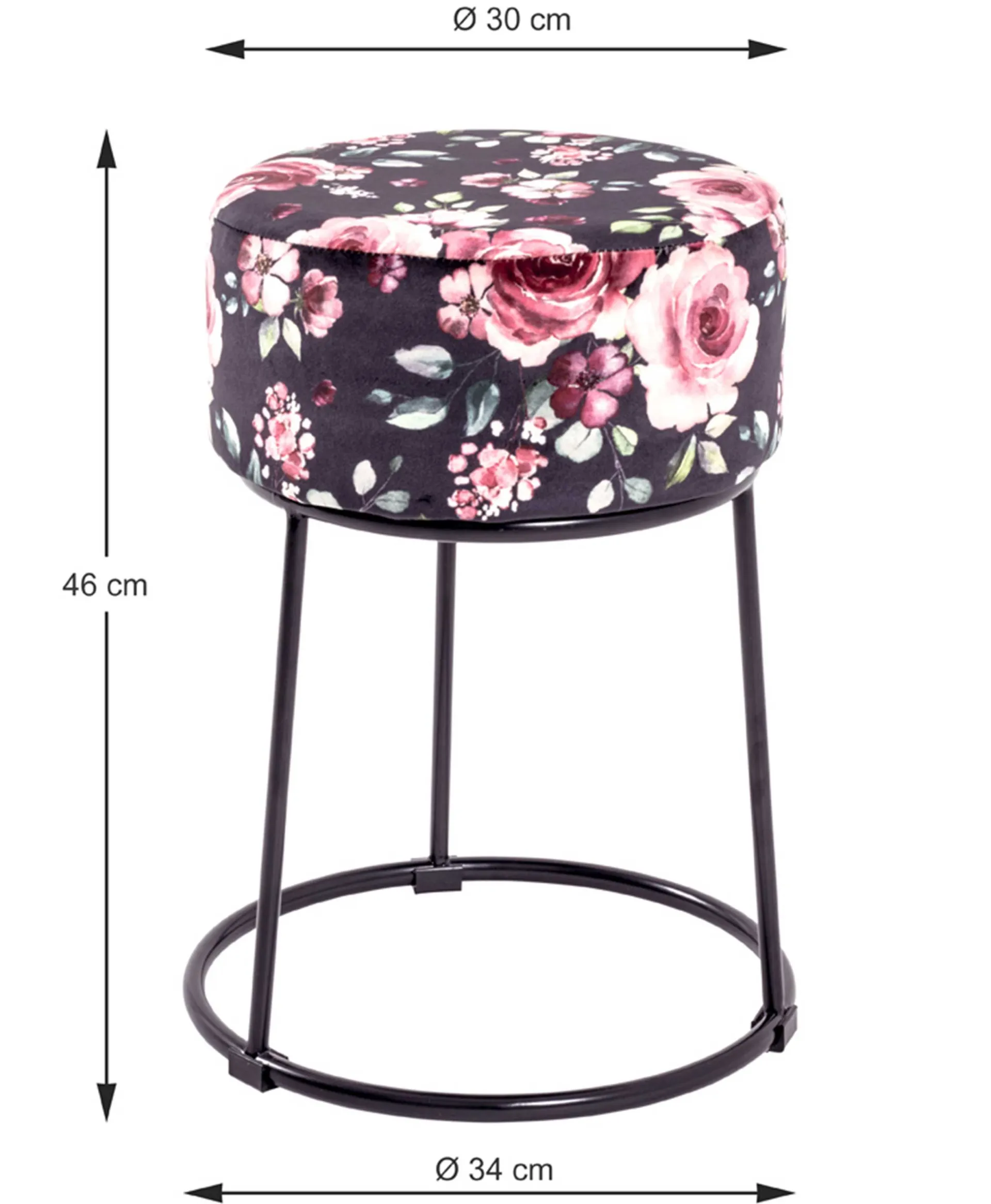 Haku Hocker | Ø30 cm x 46 cm | Bloemendesign