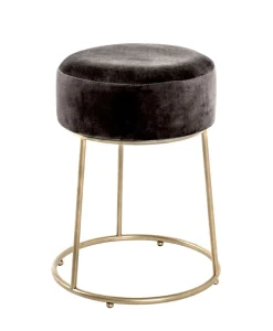 Haku Hocker | Ø30 cm x 46 cm | Schwarz-gold