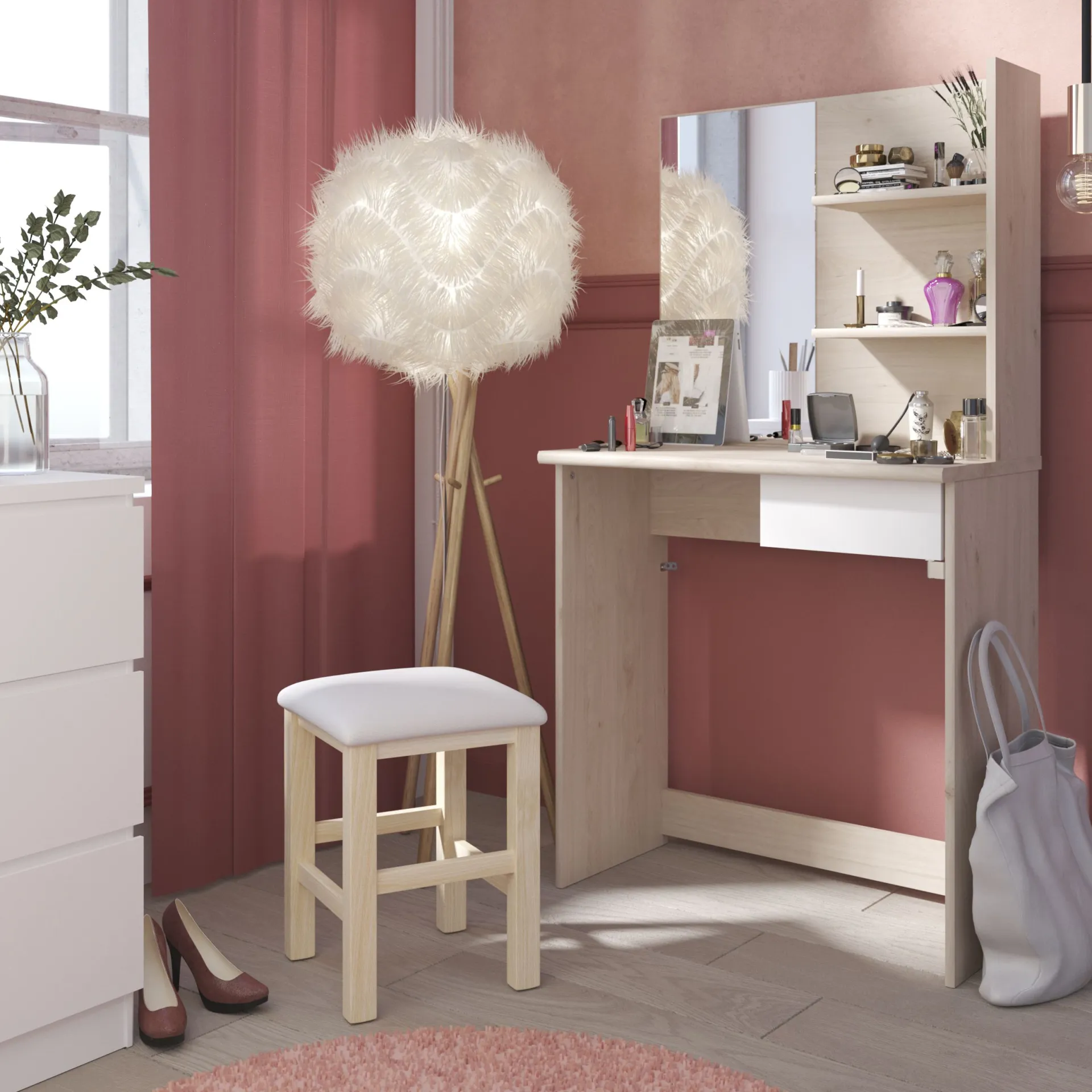 Parisot Hocker Sitty - Eiche