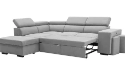 PGS Holmes Ecksofa links - Armlehnen verstellbar -