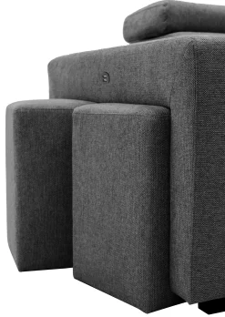 PGS Holmes Ecksofa rechts - Armlehnen verstellbar -