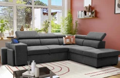 PGS Holmes Ecksofa rechts - Armlehnen verstellbar -