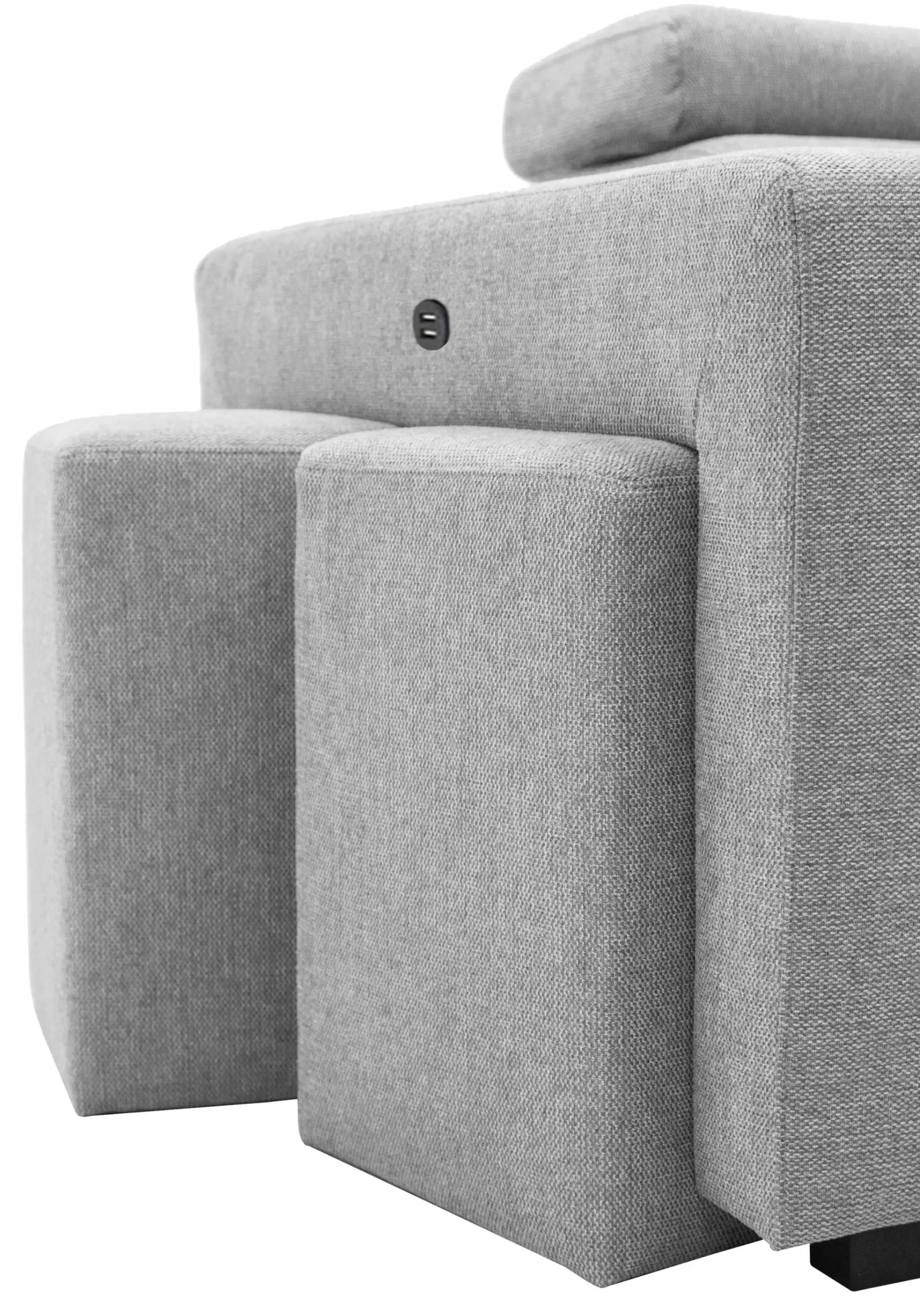 PGS Holmes Ecksofa rechts - Armlehnen verstellbar -