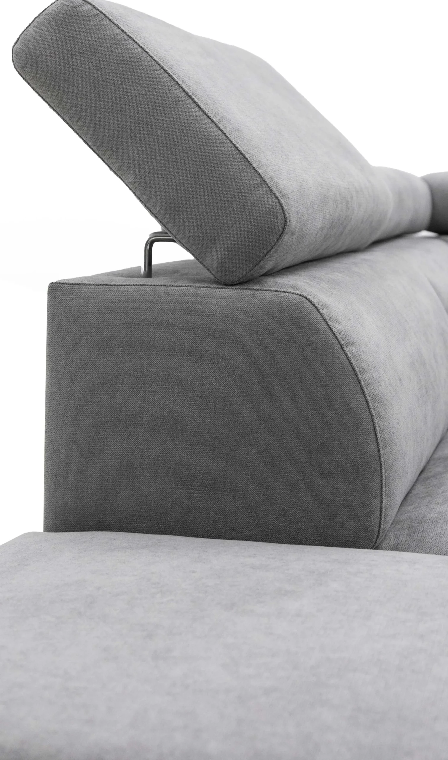 PGS Holmes Ecksofa rechts - Armlehnen verstellbar - dunkel