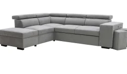 PGS Holmes Ecksofa rechts - Armlehnen verstellbar - dunkel