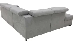 PGS Holmes Ecksofa rechts - Armlehnen verstellbar - dunkel