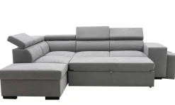 PGS Holmes Ecksofa rechts - Armlehnen verstellbar - dunkel