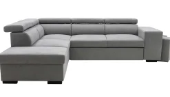 PGS Holmes Ecksofa rechts - Armlehnen verstellbar - dunkel