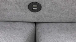 PGS Holmes Ecksofa rechts - Armlehnen verstellbar - dunkel