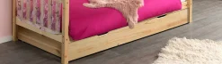 Home Bett Dallas 2 90x200 mit Bettkasten - Kieferholz