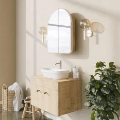 Hope Cabinet Badezimmerschrank | 100 % Hartfaserplatte | Beige