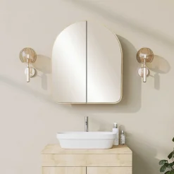 Hope Cabinet Badezimmerschrank | 100 % Hartfaserplatte | Beige