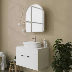 Hope Cabinet Badezimmerschrank | 100 % Hartfaserplatte | Weiß