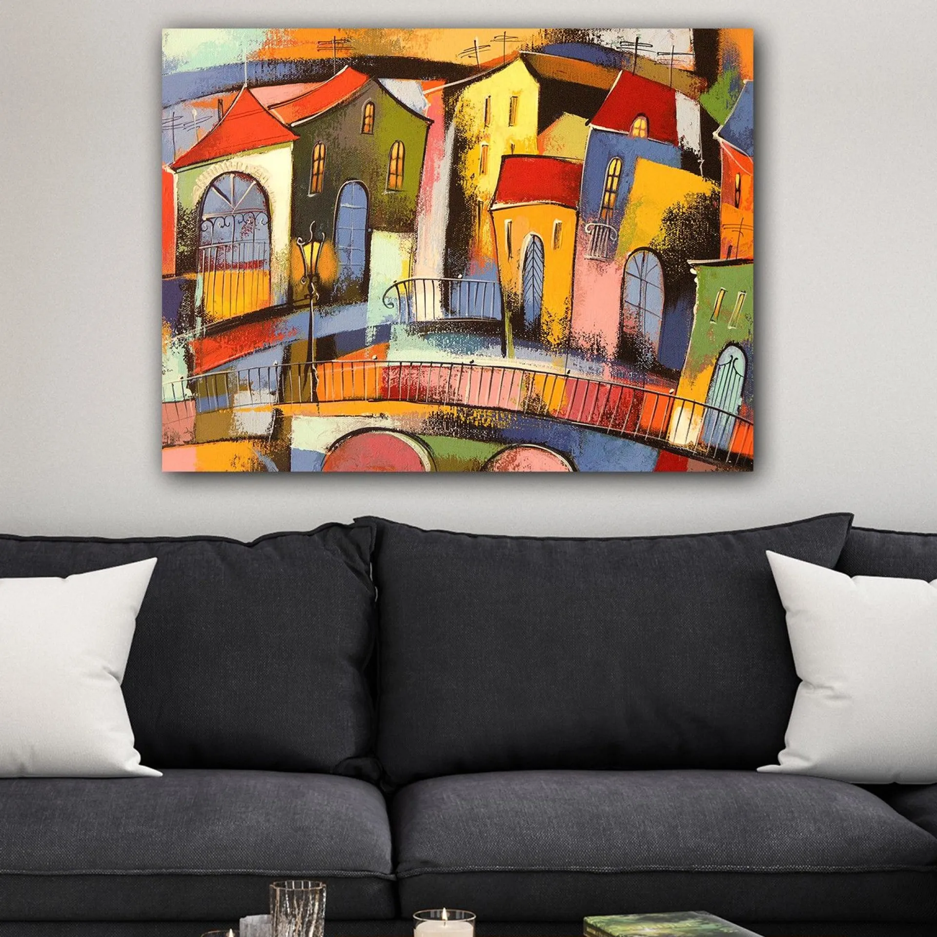 Emob Hope Dekoratives Leinwandbild | Holzrahmen | 70 x 100 cm