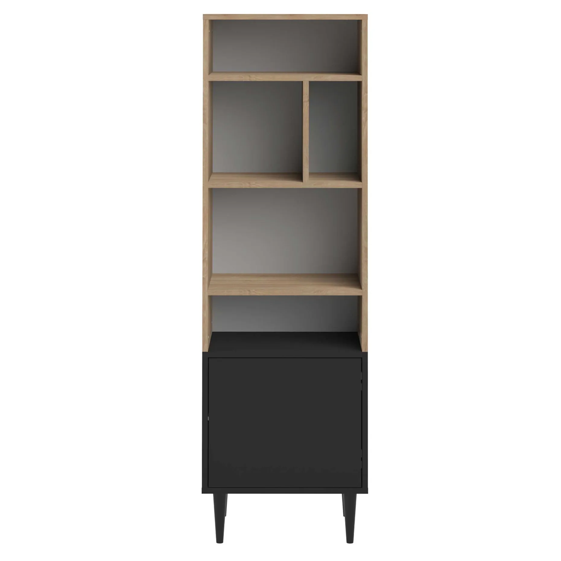 Horizon Bücherregal klein - Eiche/schwarz