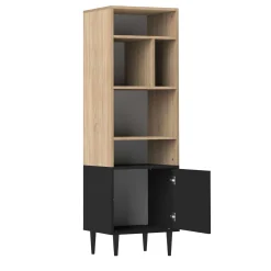 Horizon Bücherregal klein - Eiche/schwarz