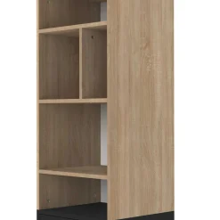 Horizon Bücherregal klein - Eiche/schwarz
