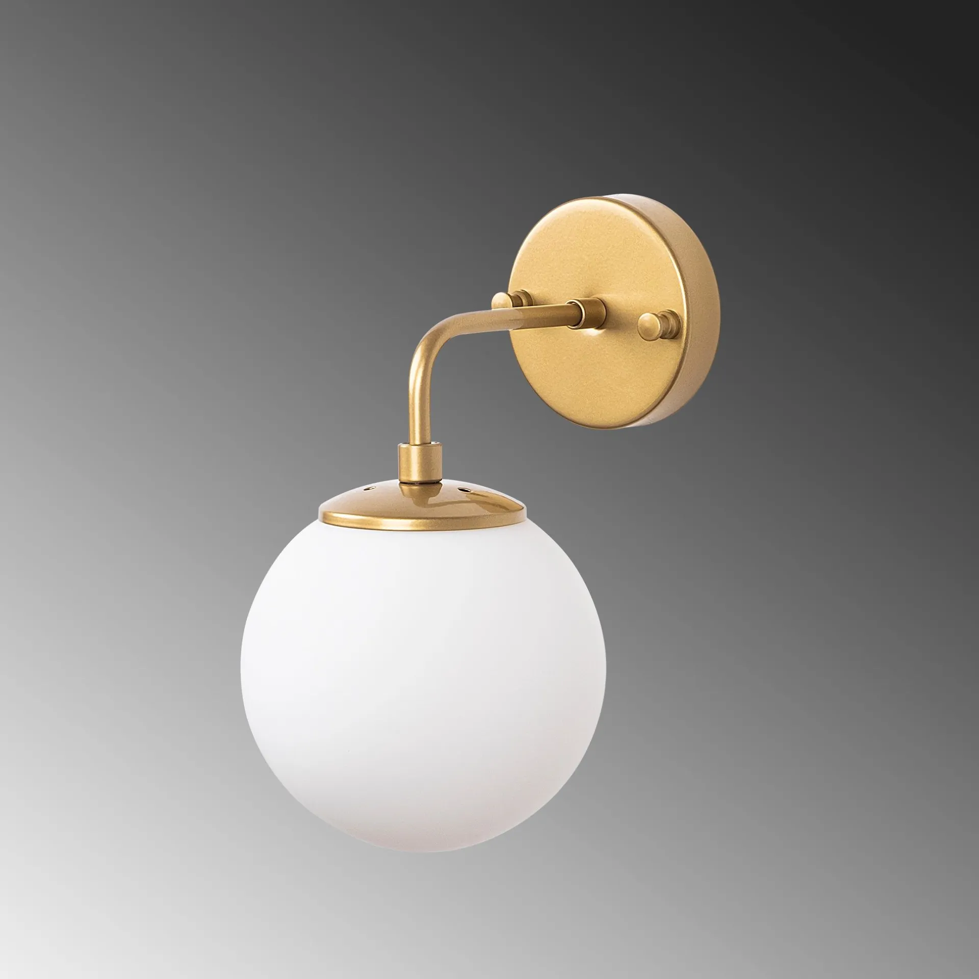 Emob Horn Wandleuchte | METALLGEHÄUSE | Gold