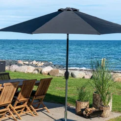 House Nordic Houston er Sonnenschirm - Kurbel und Neigung, Metallmast, Ø300 cm