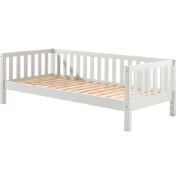 Hüttenbett Friedrich 90x200 Kiefer - weiß
