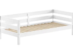 Hüttenbett Maggie - 90 x 200 - Kiefer massiv - weiß