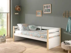Hüttenbett Maggie 90 x 200 Kiefer - weiß