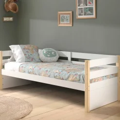 Hüttenbett Maggie 90 x 200 Kiefer - weiß