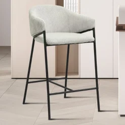 Rousseau Hugo Corduroy Counterstool Hell