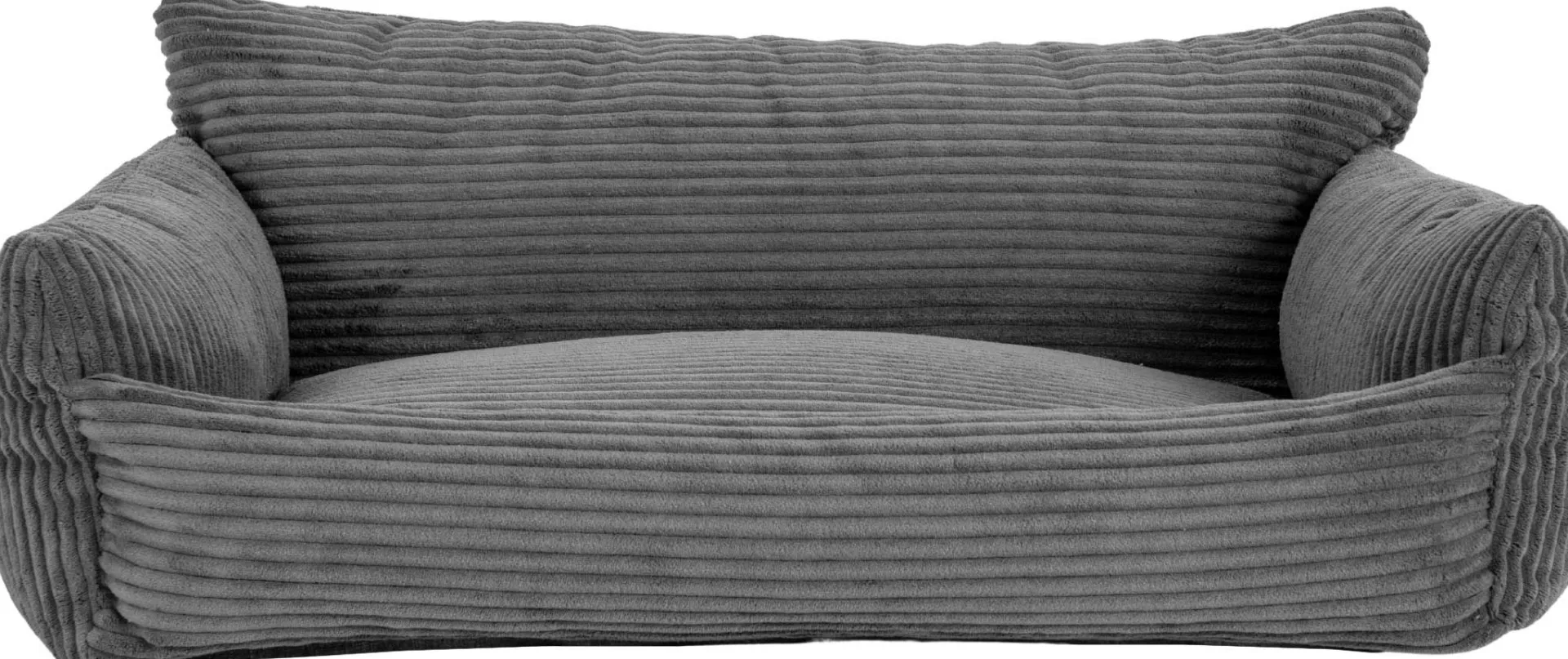Emob Hundebett Punch - 85x66x29cm - Rippensamt -