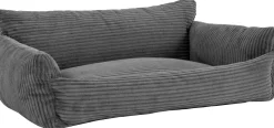 Emob Hundebett Punch - 85x66x29cm - Rippensamt -