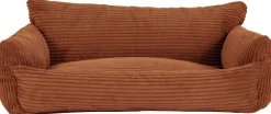 Emob Hundebett Punch - 85x66x29cm - Rippensamt - terracotta
