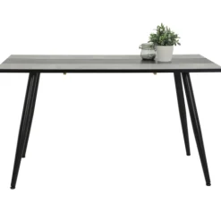 Hela Jamina Esstisch 140x80 cm-Beton/Schwarz